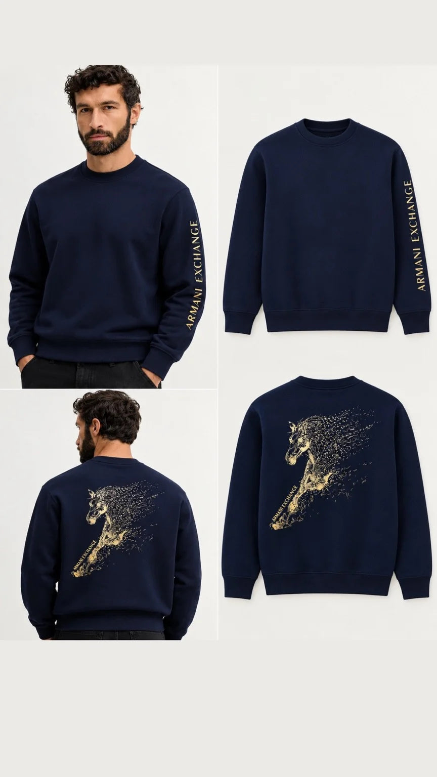 AX Sweatshirt - Navy Blue