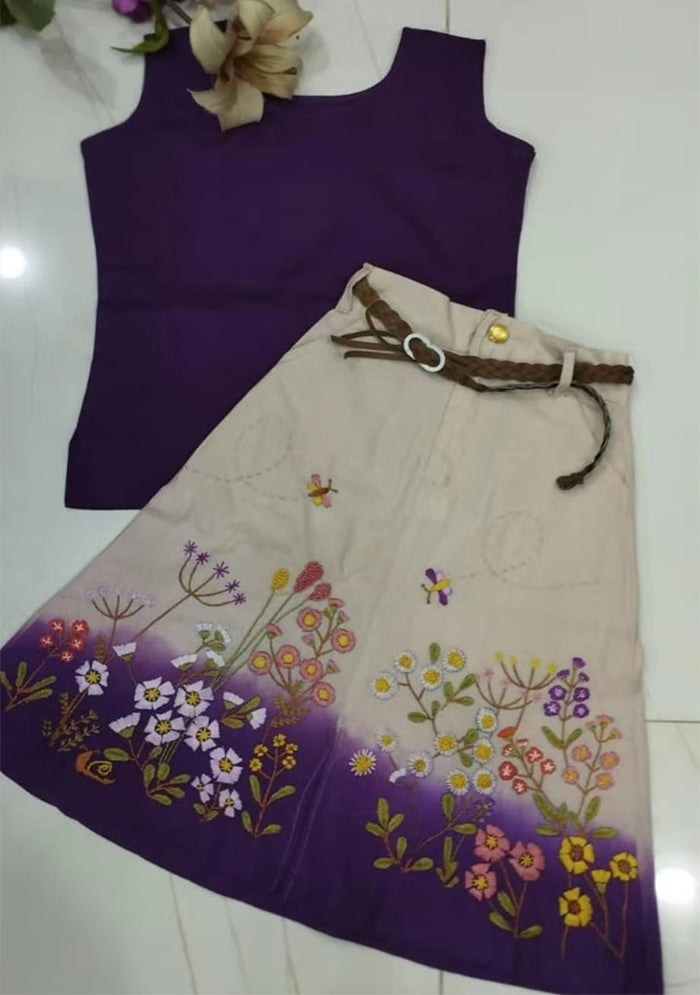 Hand Embellished Skirt