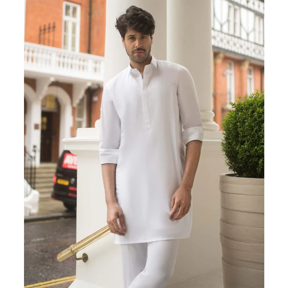 White Cotton Kurta