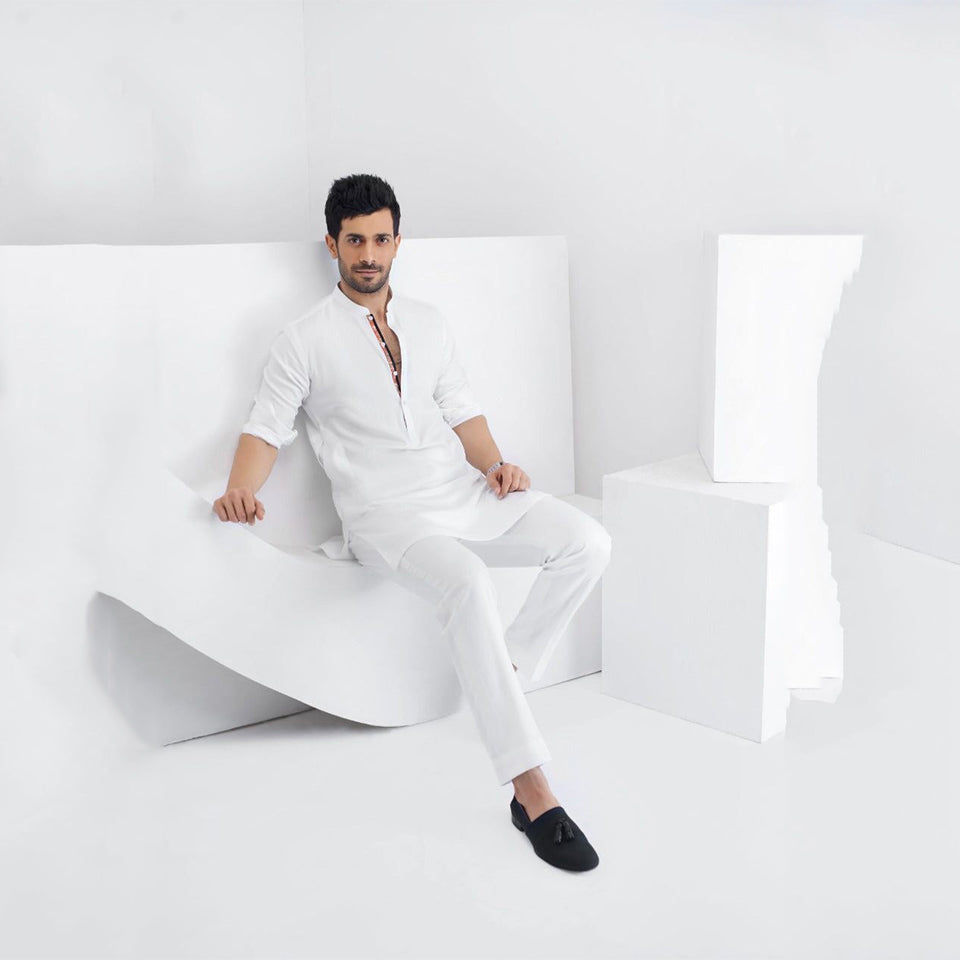 White Cotton Kurta