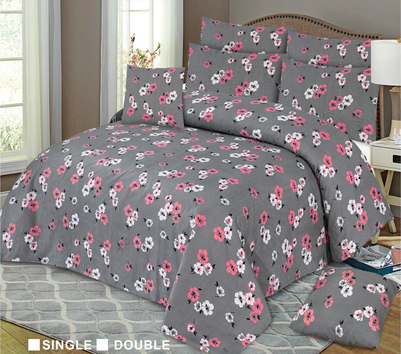 3 PCS BEDSHEET SET - VD15 (PREMIUM)