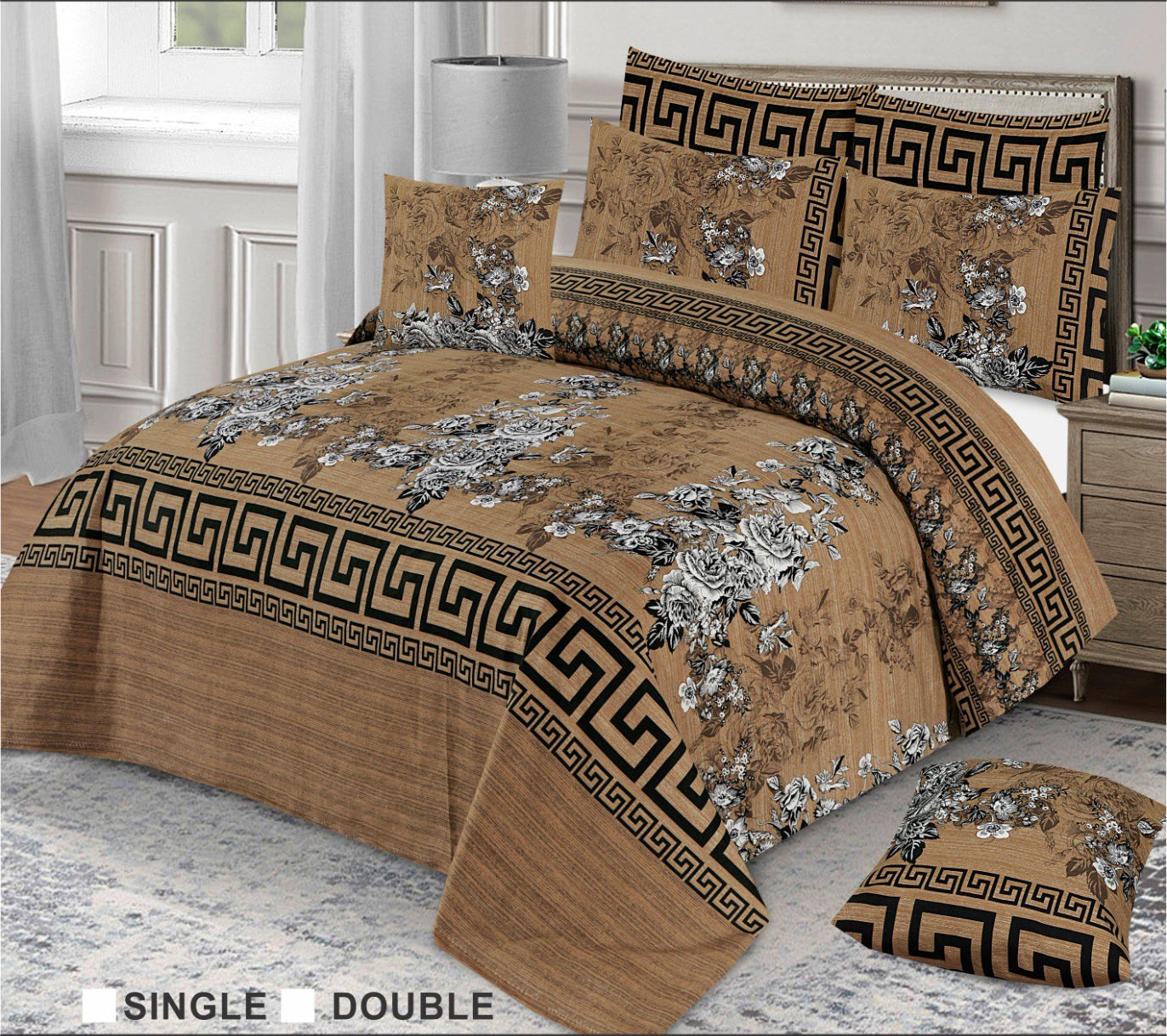 3 PCS BEDSHEET SET - VD22 (PREMIUM)