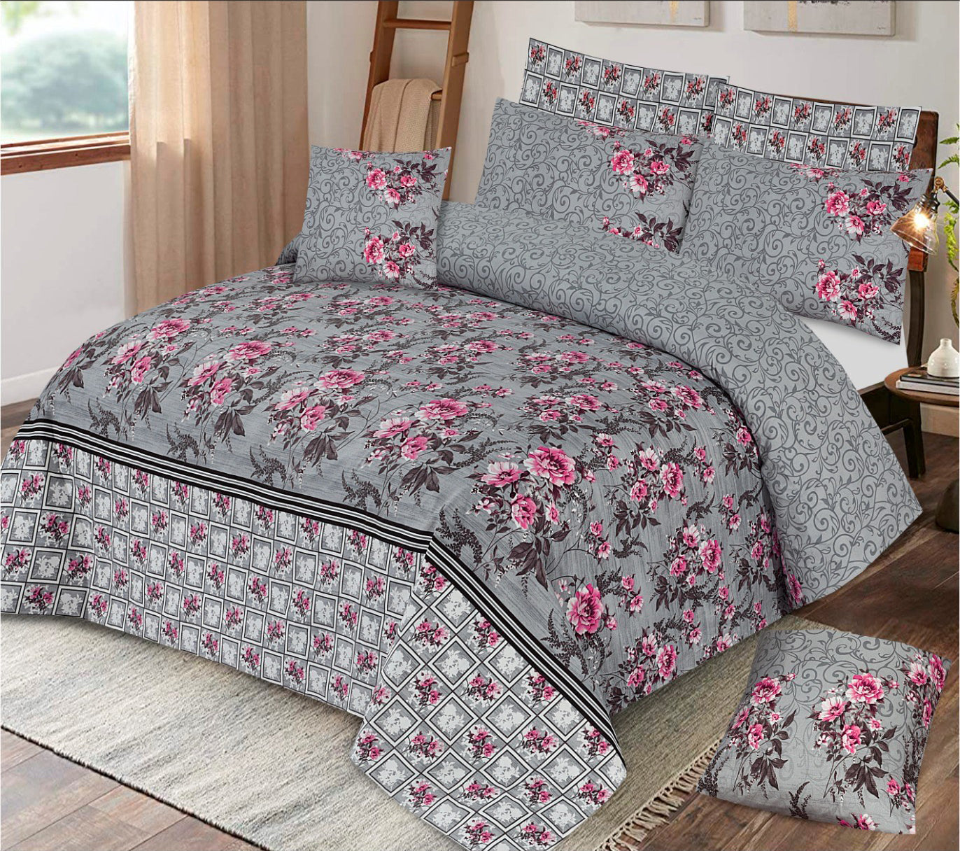 3 PCS BEDSHEET SET - VD16 (PREMIUM)