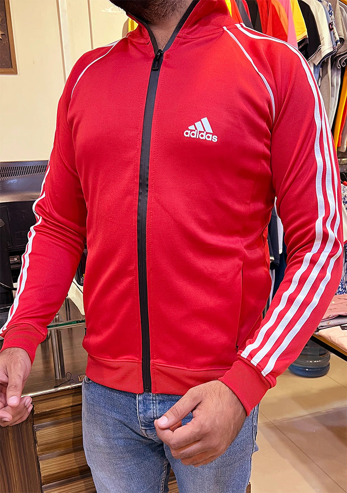 Adidas Premium Track Suit Red – Aspire
