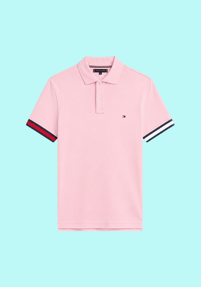 Tommy Hilfiger Premium Pique Cotton Polo - Light Pink
