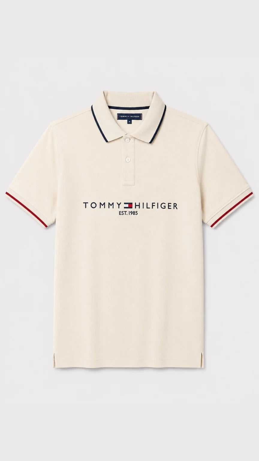 Tommy Hilfiger Signature Polo - Ivory