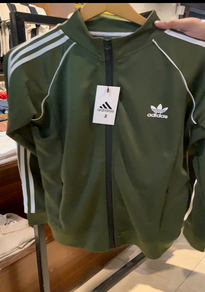 Adidas Premium Track Suit - Olive Green