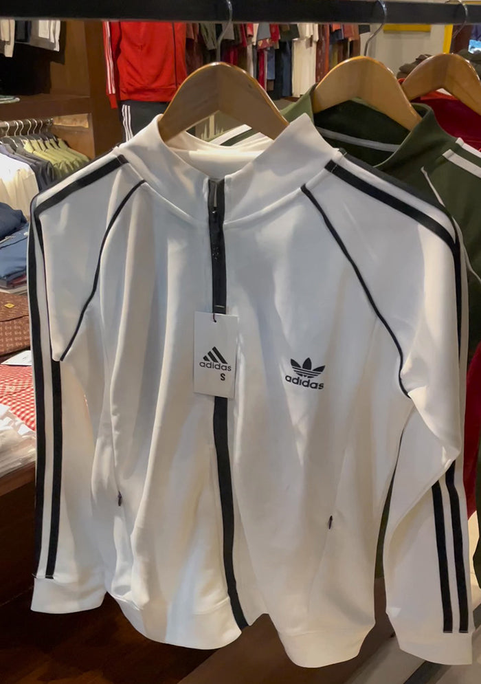 Adidas Premium Track Suit White – Aspire