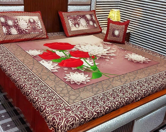 4 PCS BEDSHEET SET - ND01 (PREMIUM)