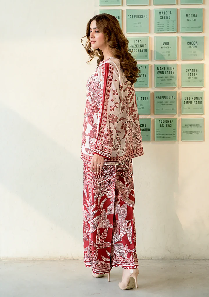 Printed Silk 3 Piece Outfit