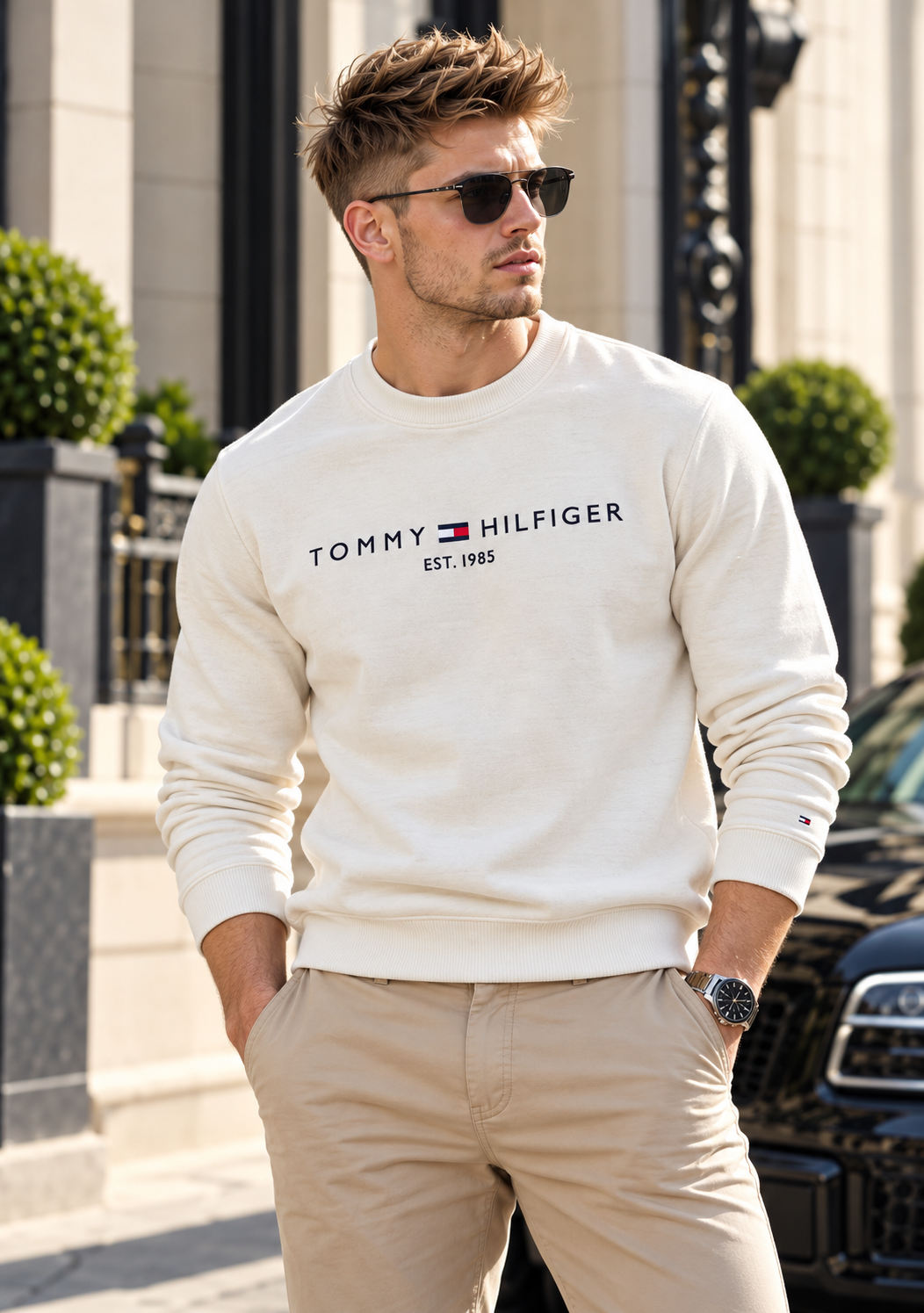 Tommy hilfiger sweatshirt - Off White
