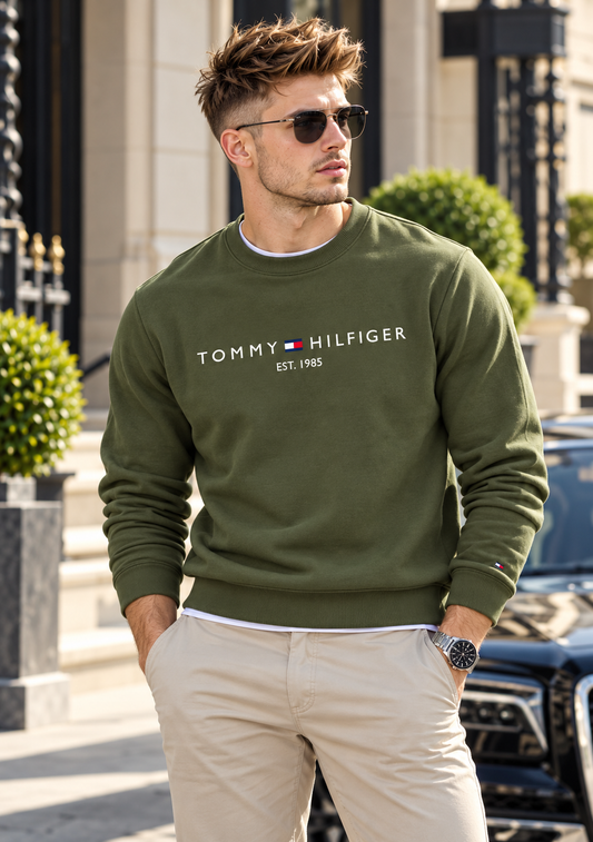 Tommy hilfiger sweatshirt - Olive Green