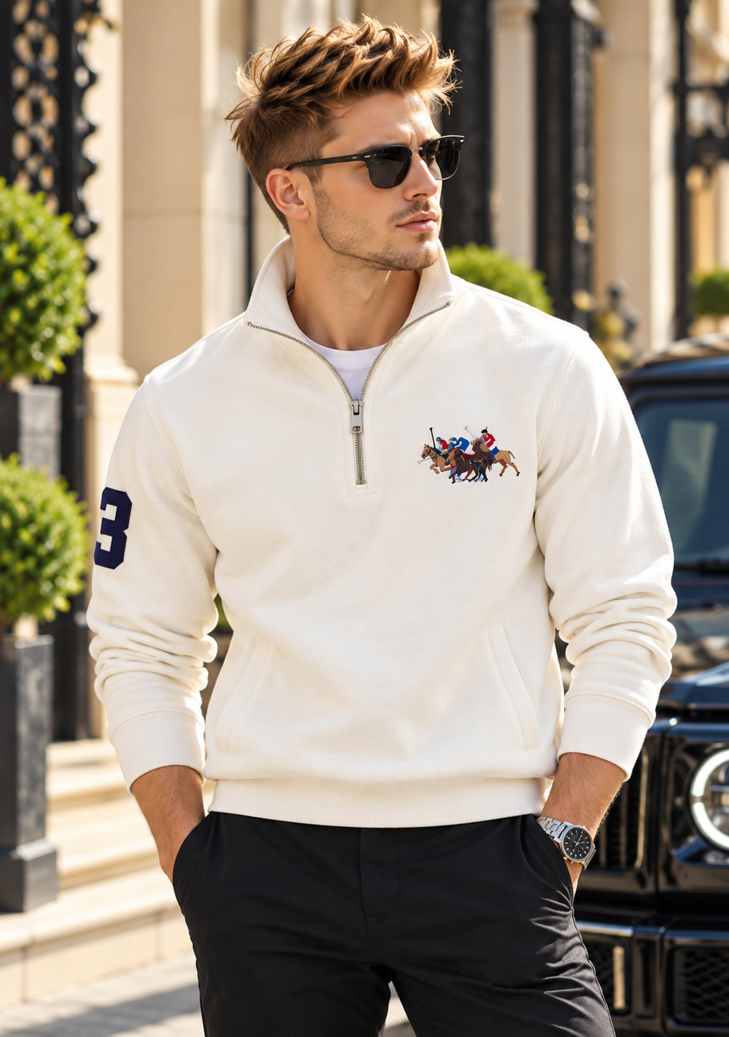 Triple Pony Imported Zipper - Off White
