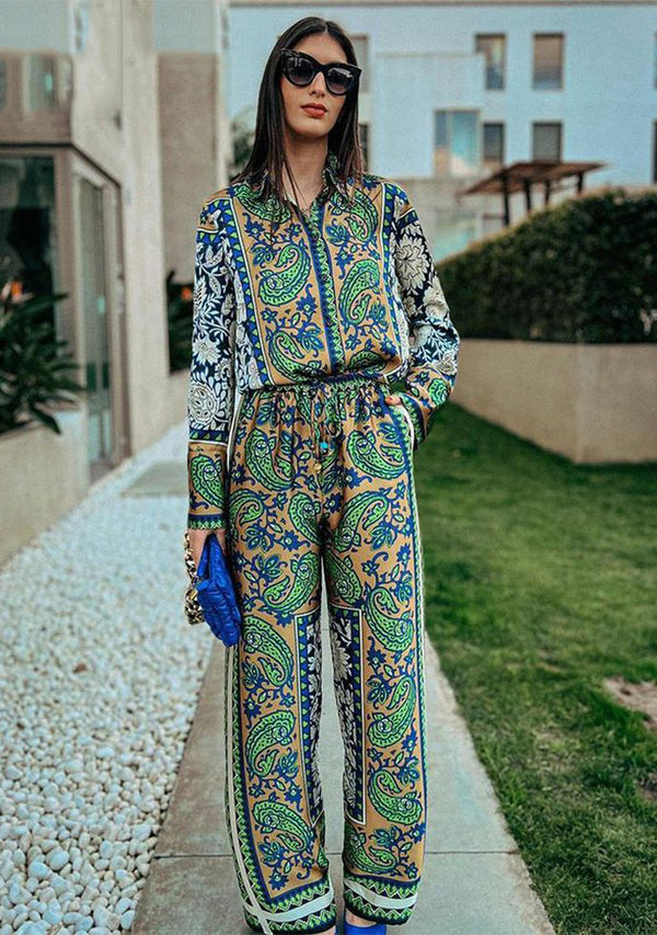 Printed Silk 3 Piece Outfit