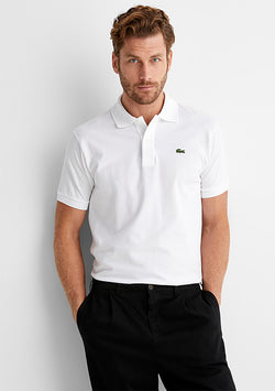 Lacoste Piqué Cotton Polo Shirt - White