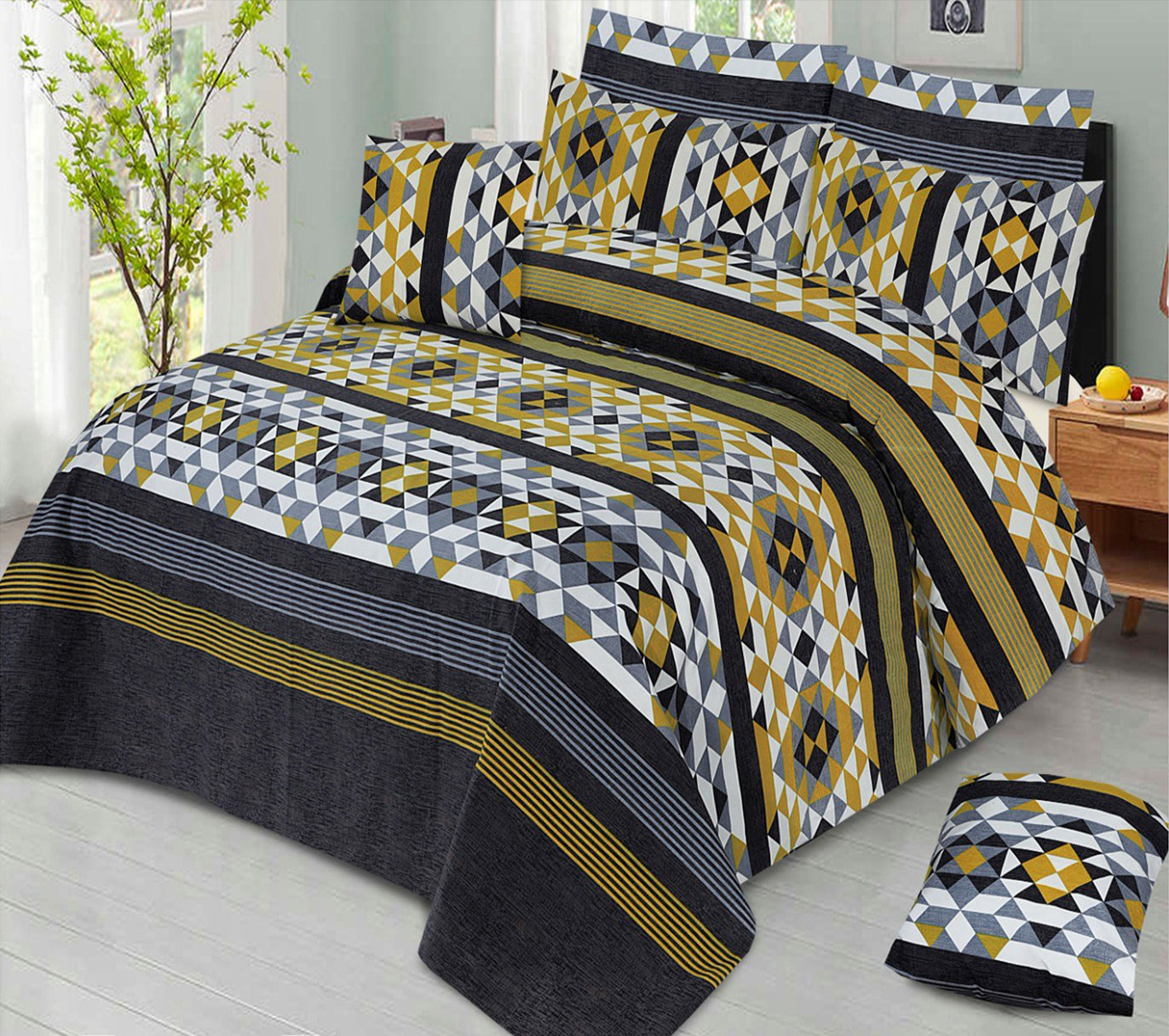 3 PCS BEDSHEET SET - VD28 (PREMIUM)