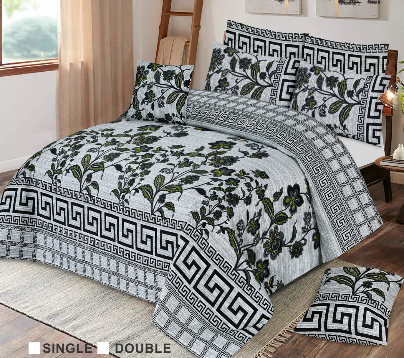 3 PCS BEDSHEET SET - VD29 (PREMIUM)