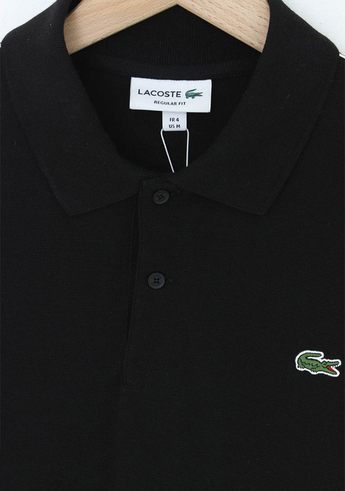 Lacoste Piqué Cotton Polo Shirt Black – Aspire