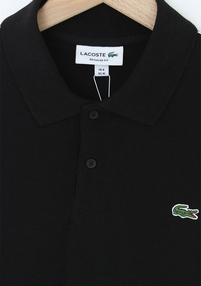 Lacoste Piqué Cotton Polo Shirt - Black